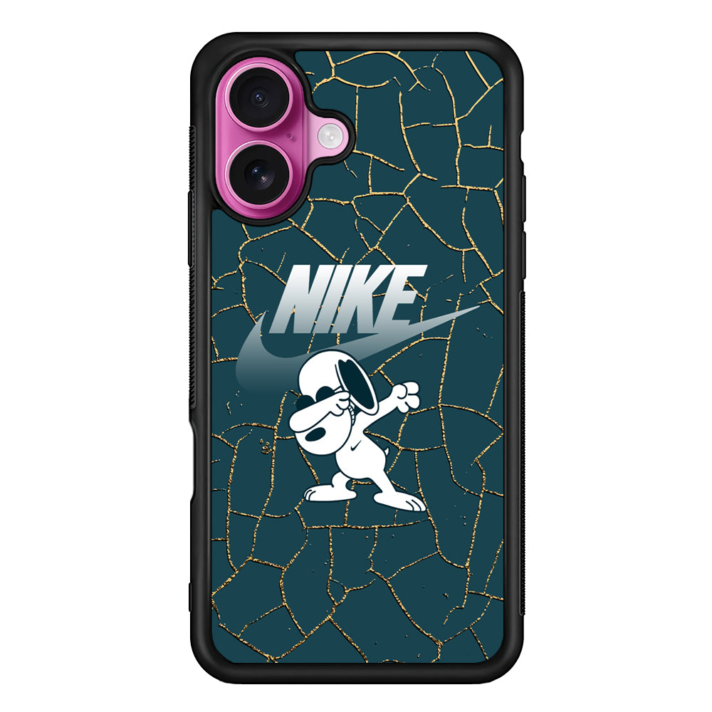 Nike and Snoopy Snoop Dab iPhone 17 Case - Slim Rubber Case for iPhone 17