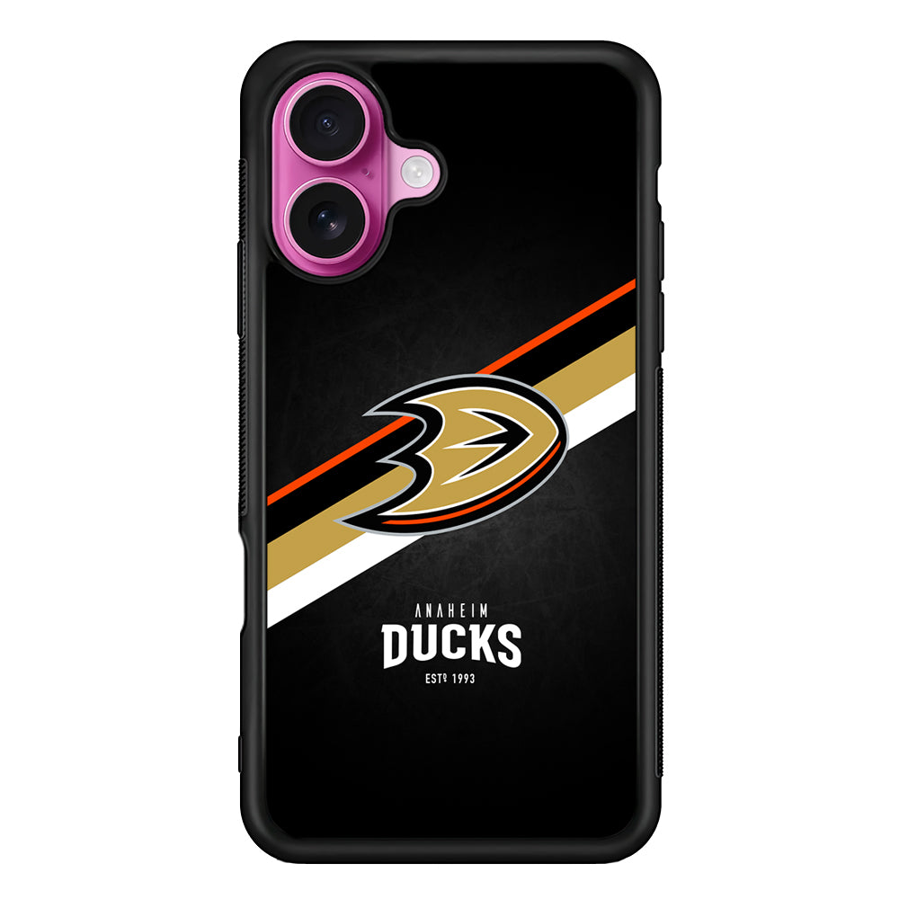 Anaheim Ducks Logo iPhone 17 Case | Slim Protective Rubber Phone Cover