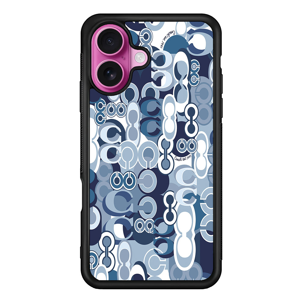 Coach Blue iPhone 17 Case | Slim Rubber Case for iPhone 17