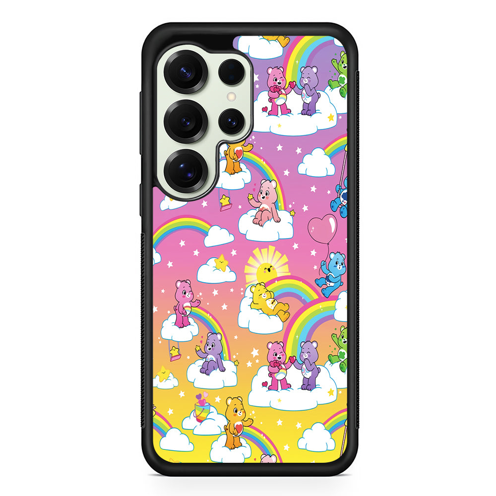 Care Bear Rainbow Pastel Trippy Samsung Galaxy S25 Ultra Case | Durable Rubber Case for Samsung Galaxy S25 Ultra