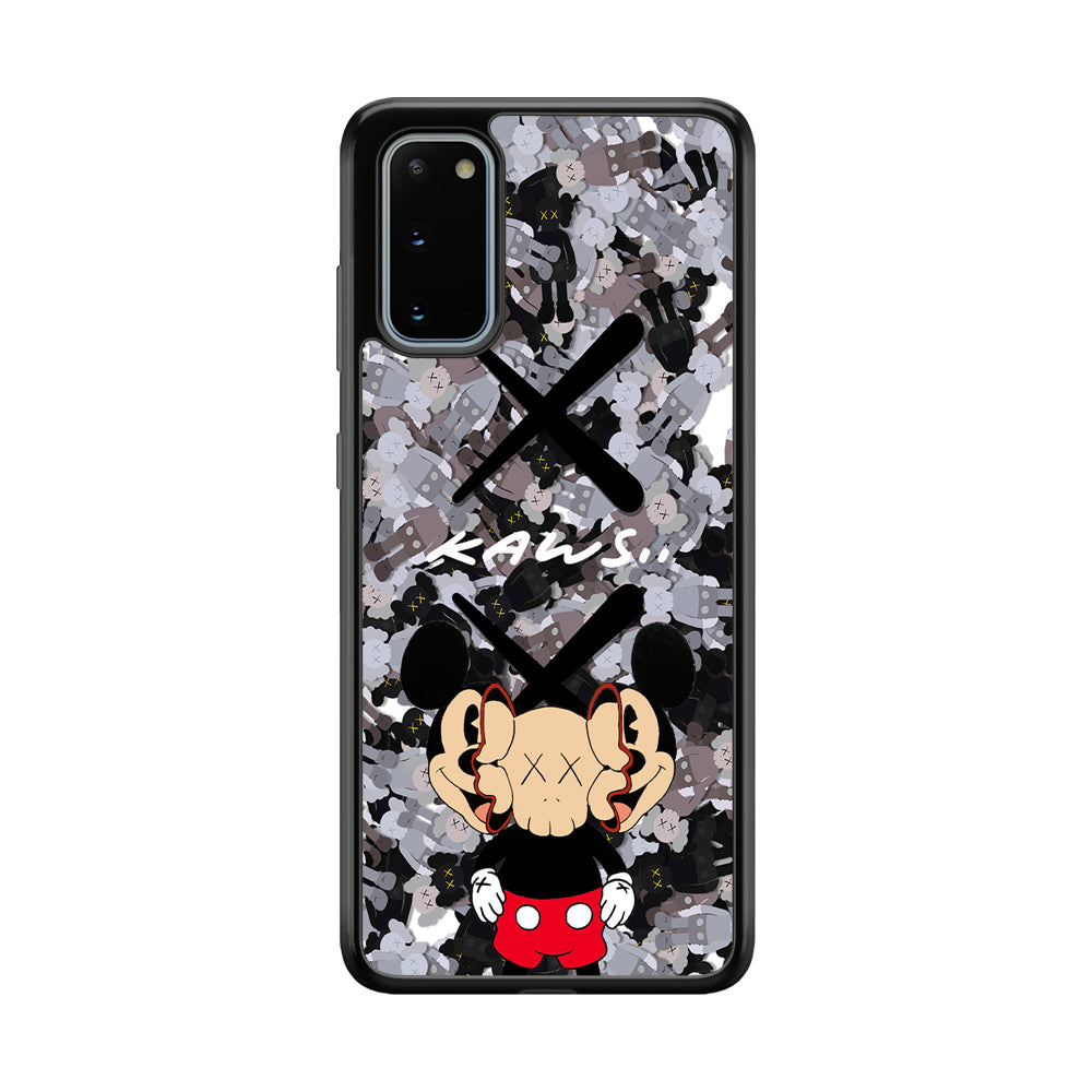 Kaws and Mickey Mask Samsung Galaxy S20 Case | Slim Rubber Case for Samsung Galaxy S20