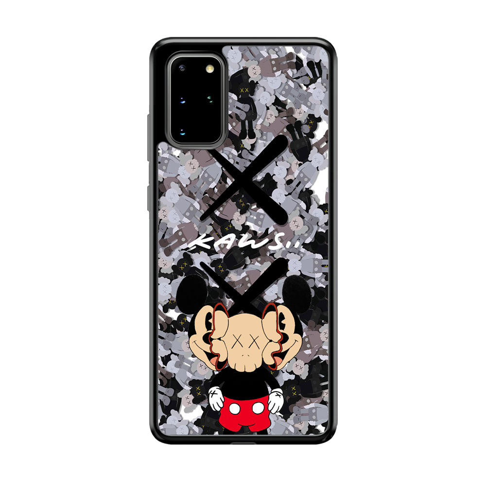 Kaws and Mickey Mask Samsung Galaxy S20 Plus Case | Slim Rubber Case for Samsung Galaxy S20 Plus