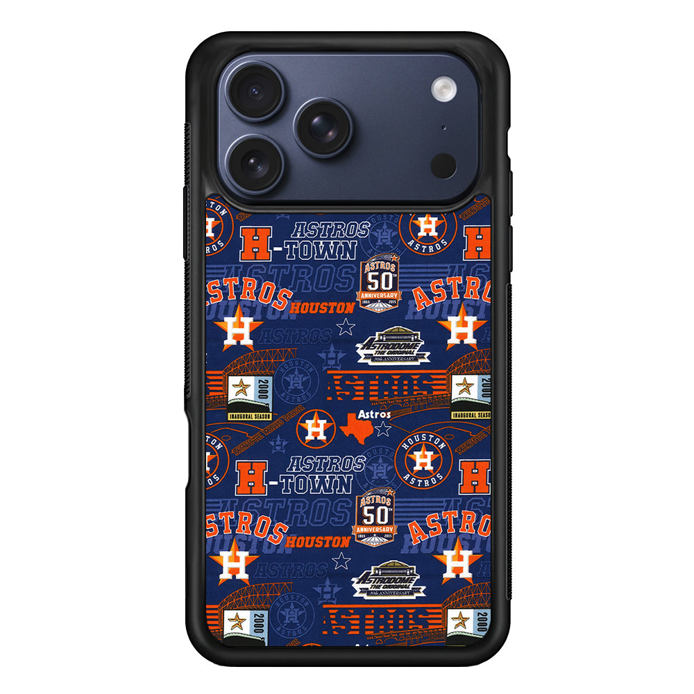 Houston Astros Retro iPhone 17 Pro Max Case | Slim Protective Cover for iPhone 17 Pro Max