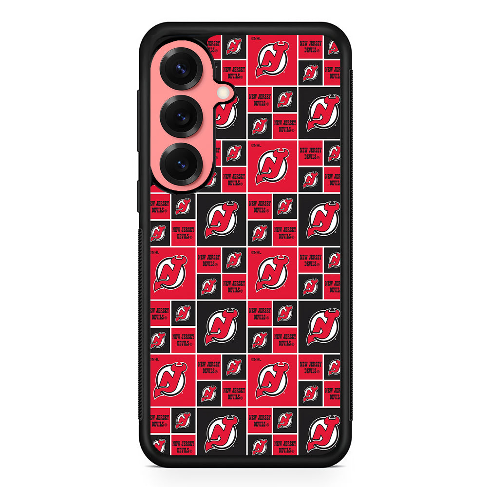 New Jersey Devils Pattern Samsung Galaxy S25 Case | Protective Case for Samsung Galaxy S25