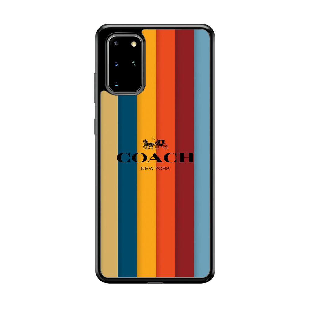 Coach Vertical Colorfull Samsung Galaxy S20 Plus Case | Slim Rubber Case for Samsung Galaxy S20 Plus