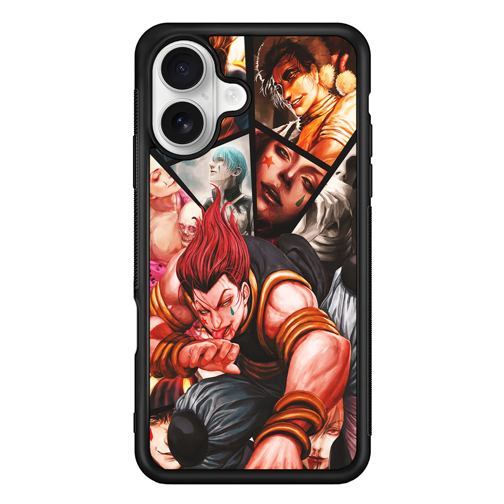 Hisoka Hunter x Hunter Psychopath Clown iPhone 16 Plus Case | Durable Protective Rubber Cover