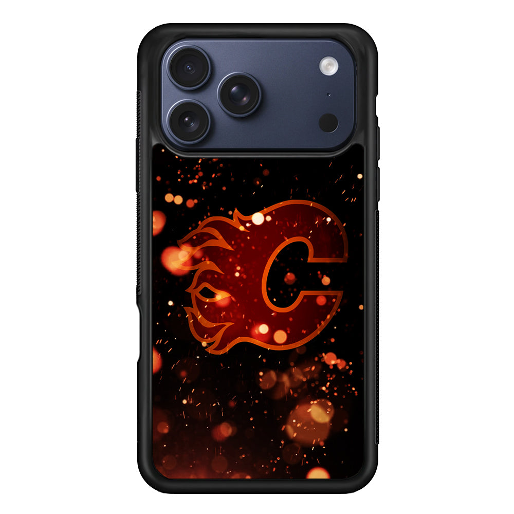 Calgary Flames Sparkling iPhone 17 Pro Max Case | Slim Protective Cover for iPhone 17 Pro Max