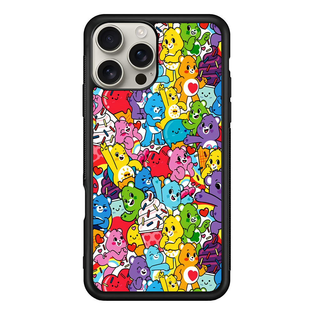 Care Bears Aesthetic Pattern iPhone 16 Pro Max Case | Stylish Protective Case for iPhone 16 Pro Max