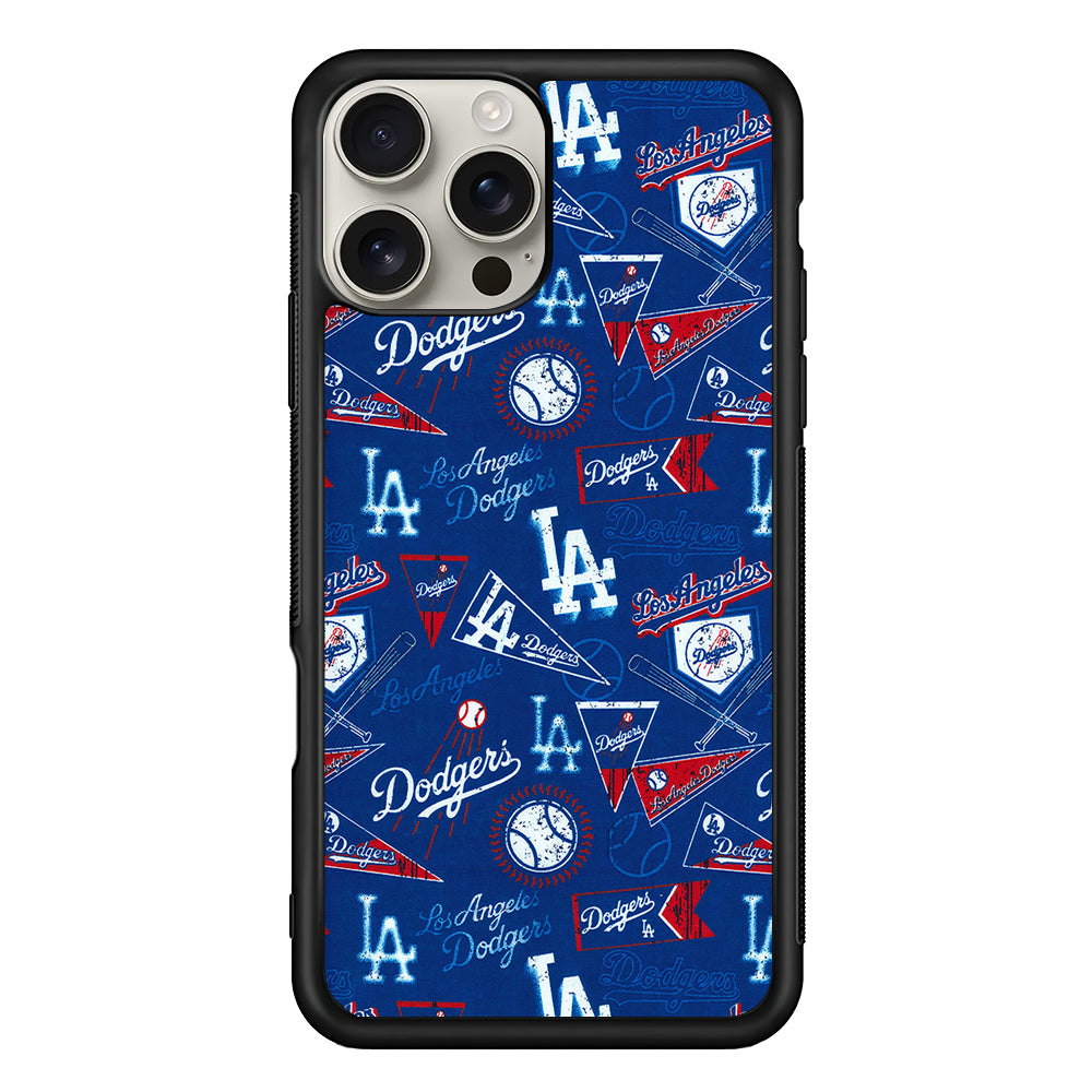 Los Angeles Dodgers Retro iPhone 16 Pro Max Case | Stylish Protective Case for iPhone 16 Pro Max