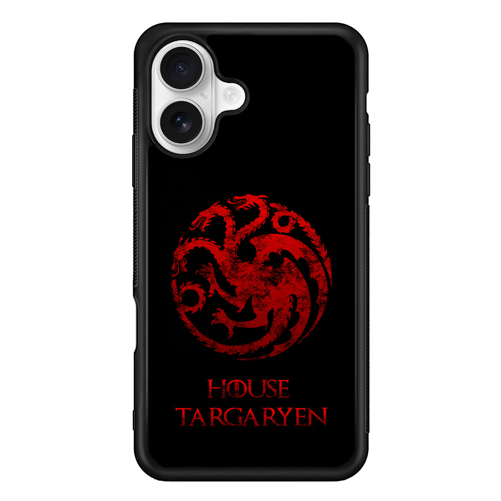 House Targaryen Symbol iPhone 16 Plus Case | Durable Protective Rubber Cover