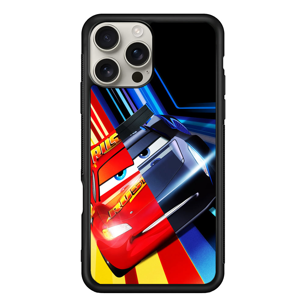 Lightning Mcqueen Car Poster iPhone 16 Pro Max Case | Stylish Protective Case for iPhone 16 Pro Max