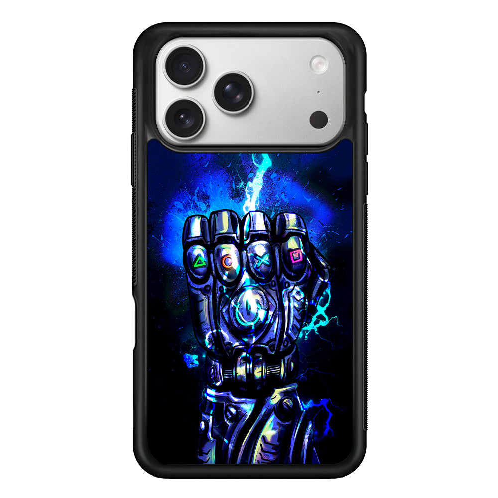 Thanos Gauntlet Stick Symbol iPhone 17 Pro Case | Slim Rubber Case for iPhone 17 Pro