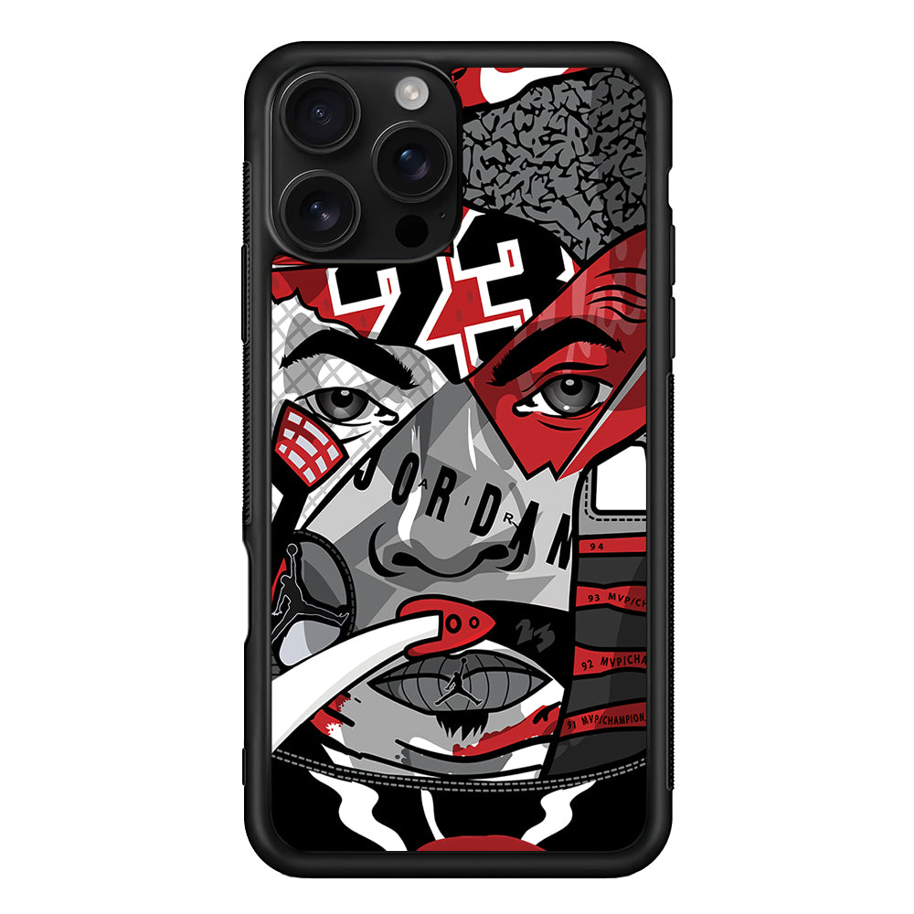 Air Jordan Warrior's Eyes iPhone 16 Pro Case - Stylish Protective Cover for iPhone 16 Pro