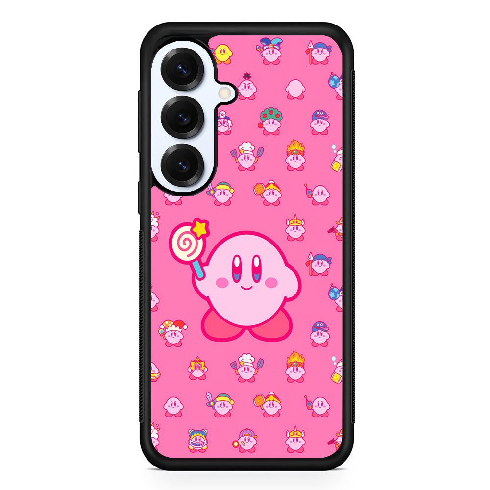 Kirby and His Transformation Forms Samsung Galaxy S25 Plus Case | Slim Rubber Cover for Samsung Galaxy S25 Plus
