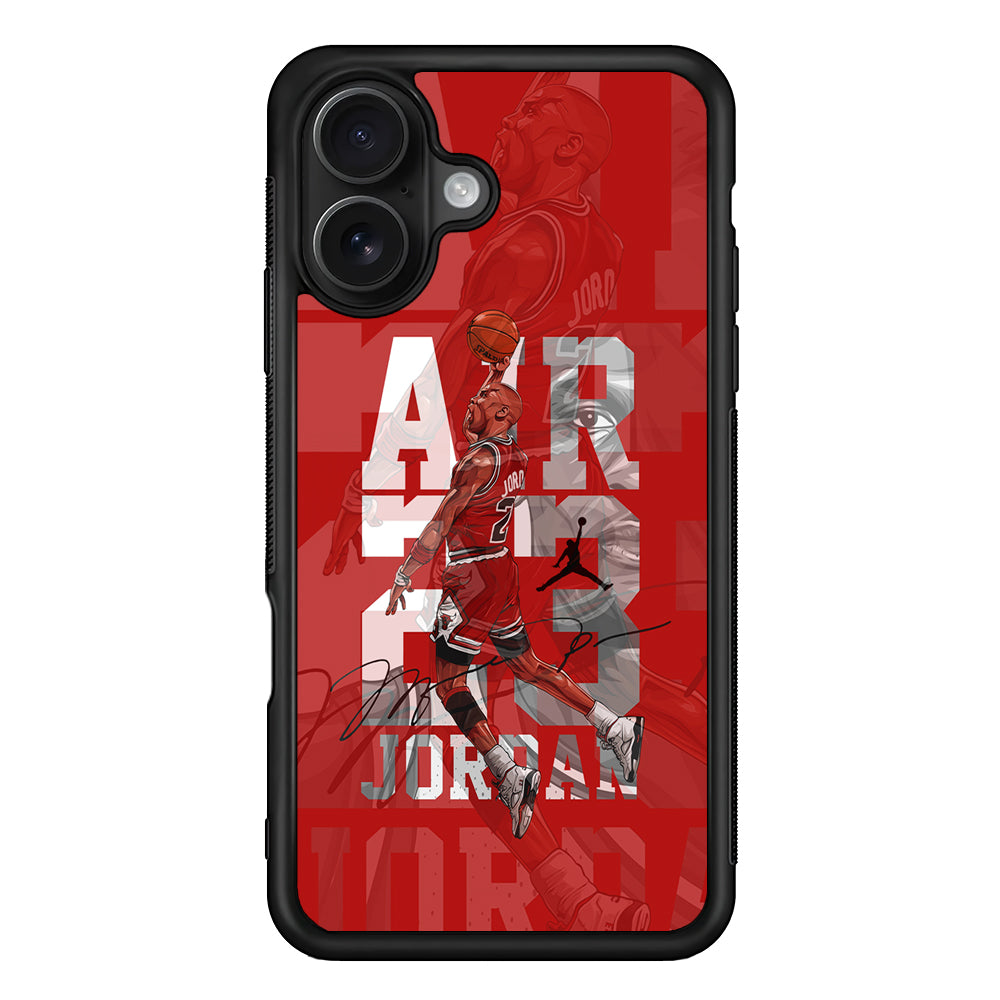 Air Jordan Silver Light iPhone 16 Case - Oxvistore
