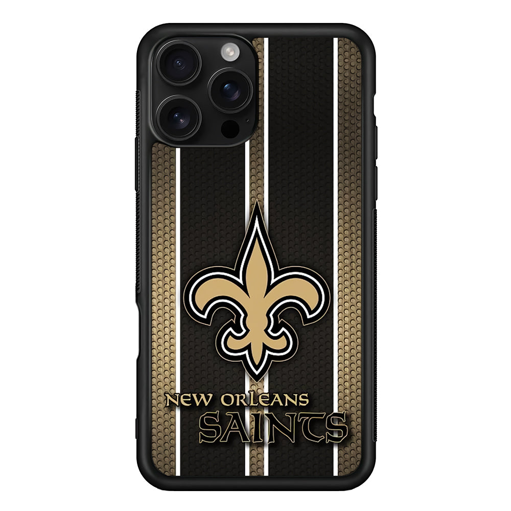 New Orleans Saints Logo iPhone 16 Pro Case | Durable Protective Case for iPhone 16 Pro