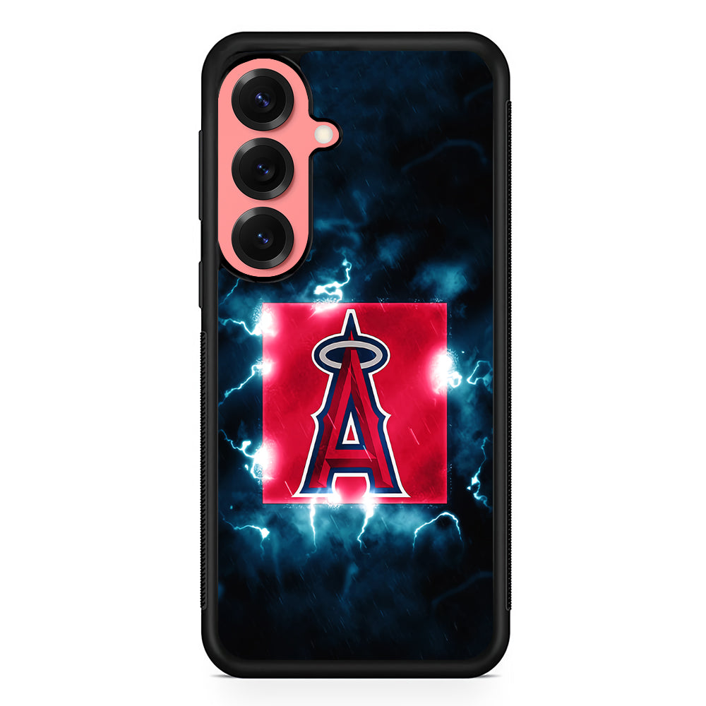 Los Angeles Angels Abstract Samsung Galaxy S25 Case | Protective Case for Samsung Galaxy S25