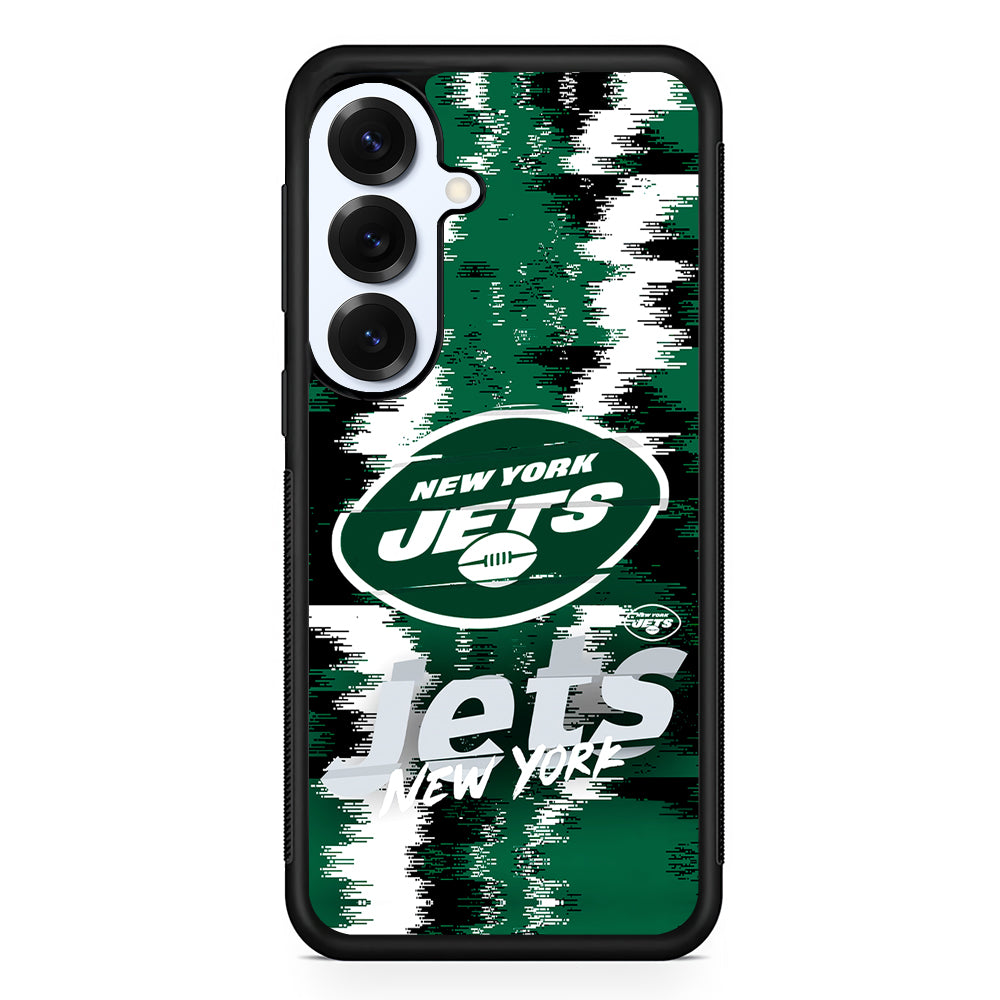 New York Jets Abstract Color Samsung Galaxy S25 Plus Case | Slim Rubber Cover for Samsung Galaxy S25 Plus