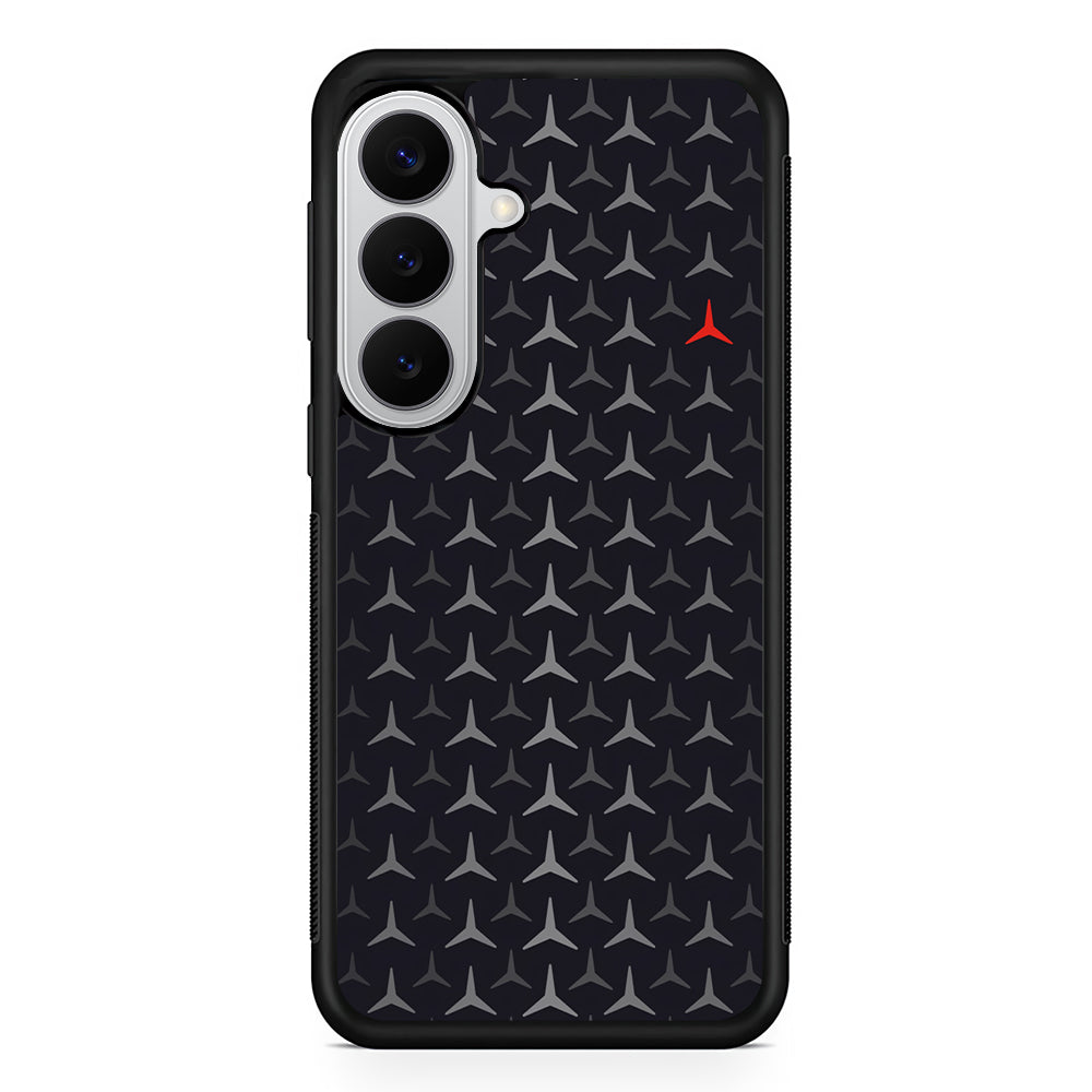 Mercedes-Benz Logos Pattern Samsung Galaxy S26 Case | Slim Rubber Case for Samsung Galaxy S26