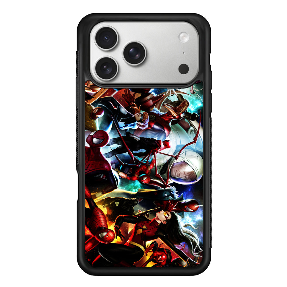 Spiderman Multiverse Collection iPhone 17 Pro Case | Slim Rubber Case for iPhone 17 Pro