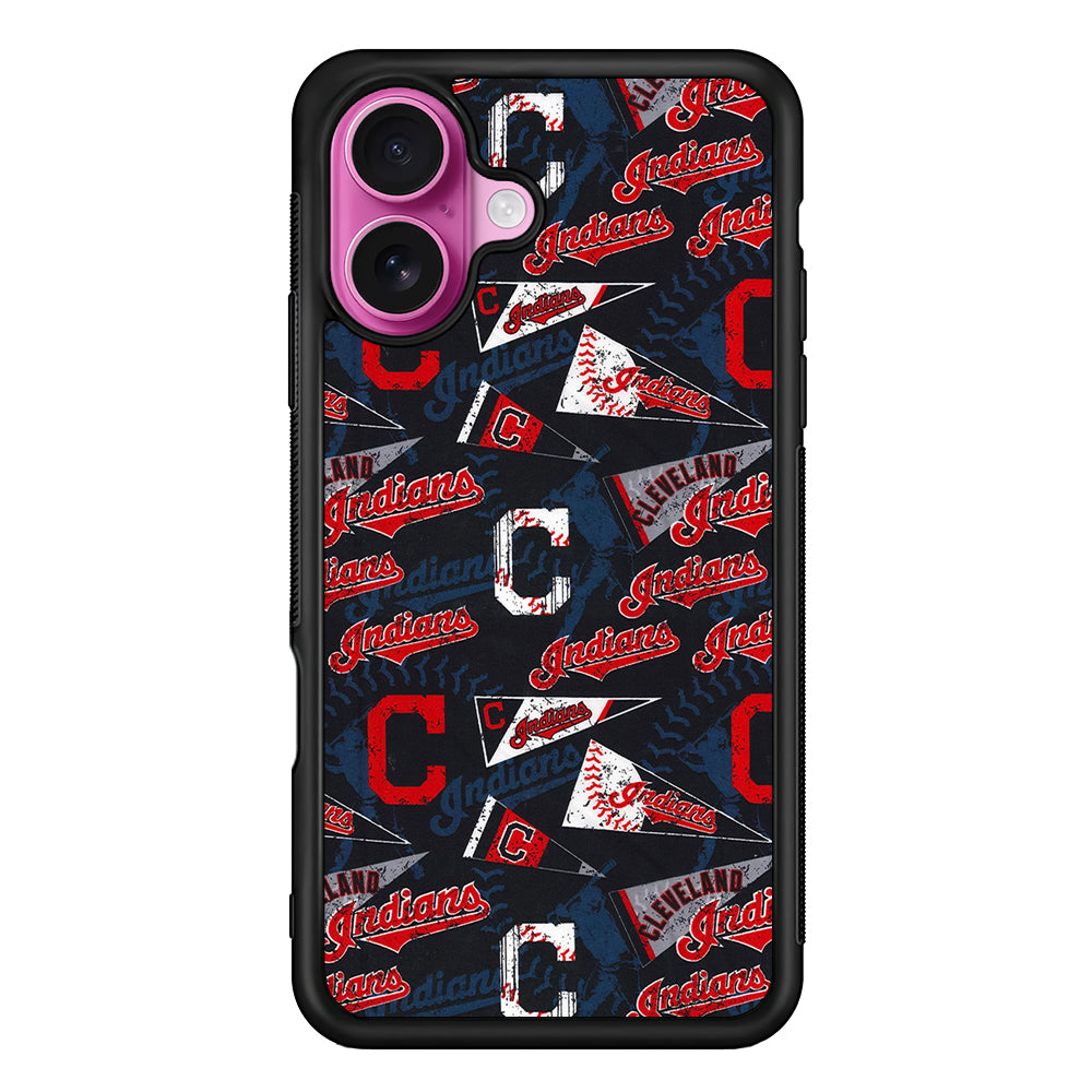 Cleveland Guardians Pattern iPhone 17 Case | Slim Protective Rubber Phone Cover