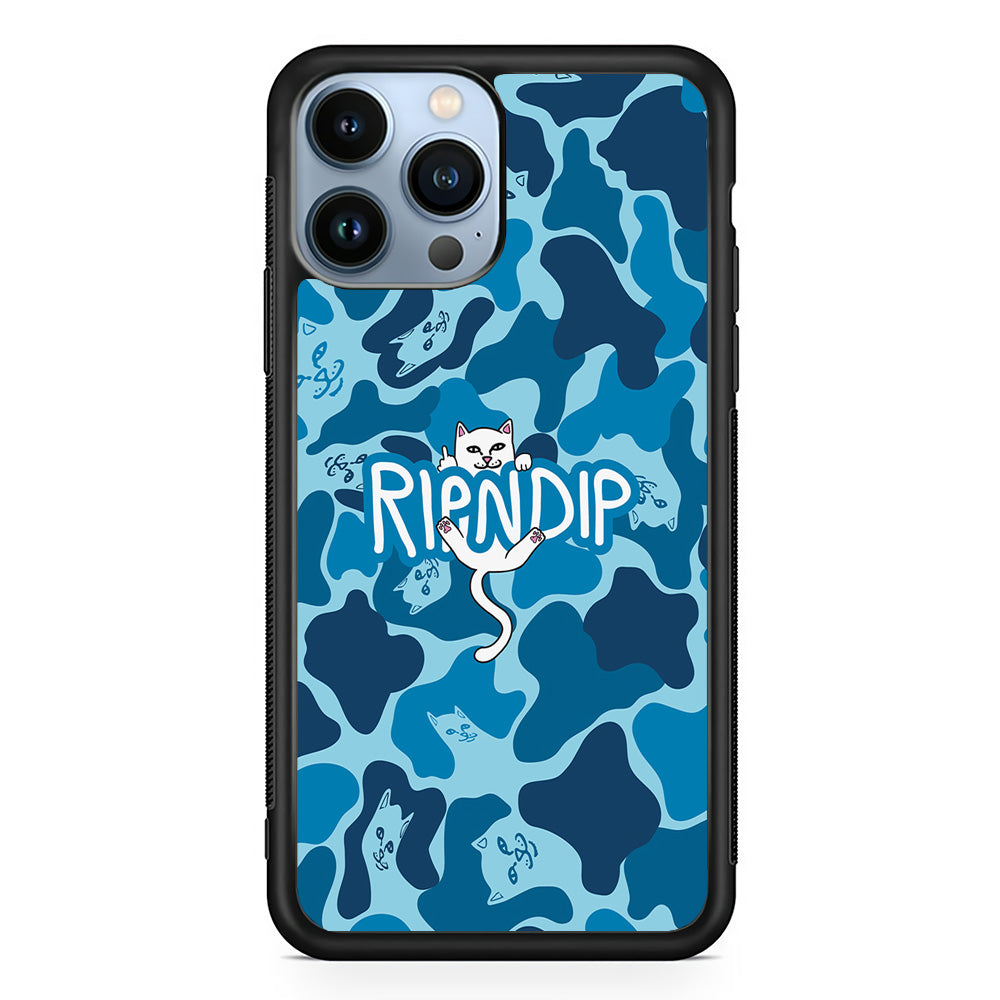 Rip N Dip Blue Camo iPhone 15 Pro Max Case | Slim Rubber Case for iPhone 15 Pro Max