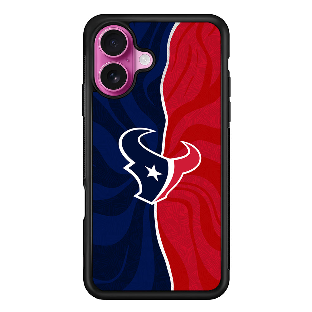 Houston Texans Logo iPhone 17 Case | Slim Protective Rubber Phone Cover