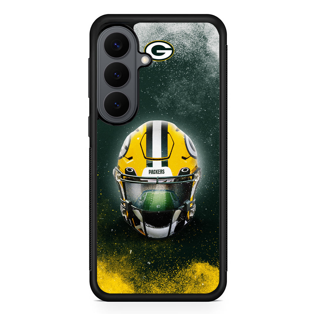 Green Bay Packers Helmet Samsung Galaxy S26 Plus Case | Slim Rubber Case for Samsung Galaxy S26 Plus