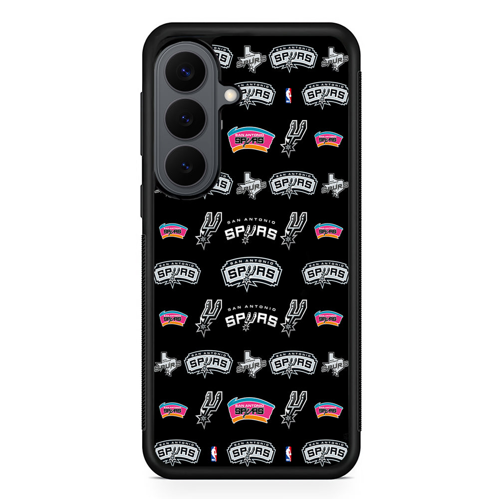 San Antonio Spurs Pattern Samsung Galaxy S26 Plus Case | Slim Rubber Case for Samsung Galaxy S26 Plus
