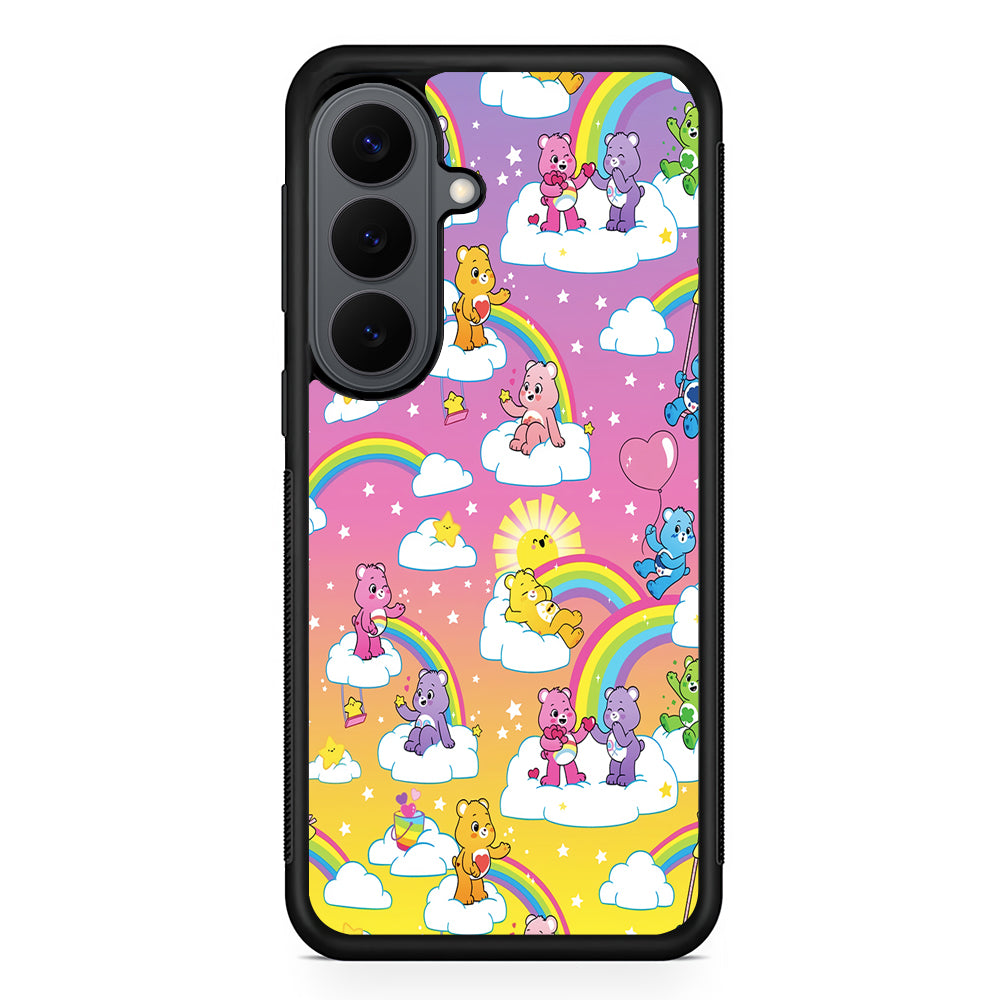 Care Bear Rainbow Pastel Trippy Samsung Galaxy S26 Plus Case | Slim Rubber Case for Samsung Galaxy S26 Plus