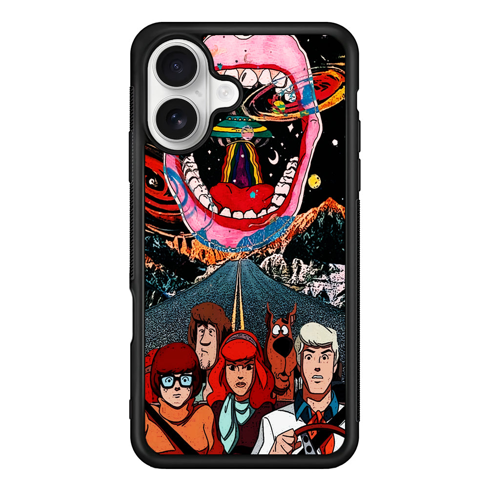 Scooby Doo Hippie Art iPhone 16 Plus Case | Durable Protective Rubber Cover