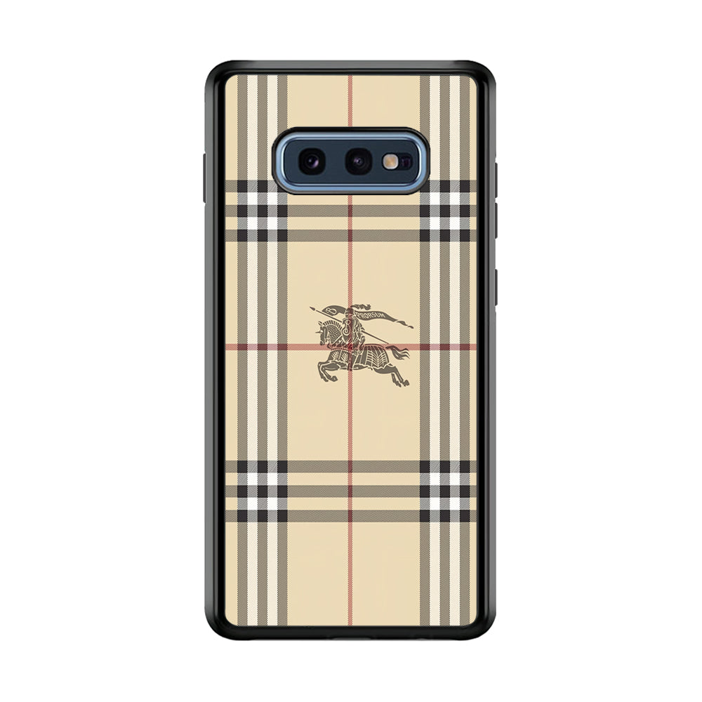 Burberry Latte Cream Samsung Galaxy S10E Case | Slim Rubber Case for Samsung Galaxy S10E