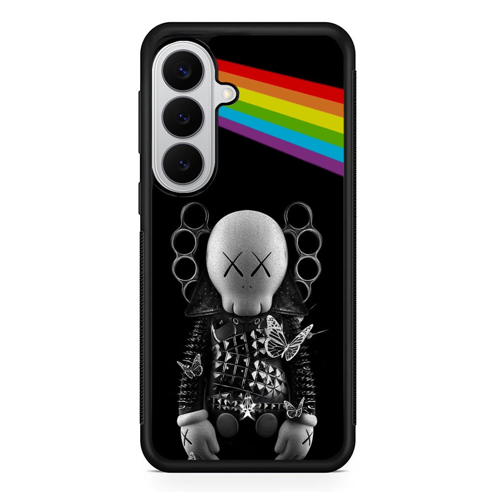 Kaws Metal Style Rainbow Samsung Galaxy S26 Case | Slim Rubber Case for Samsung Galaxy S26
