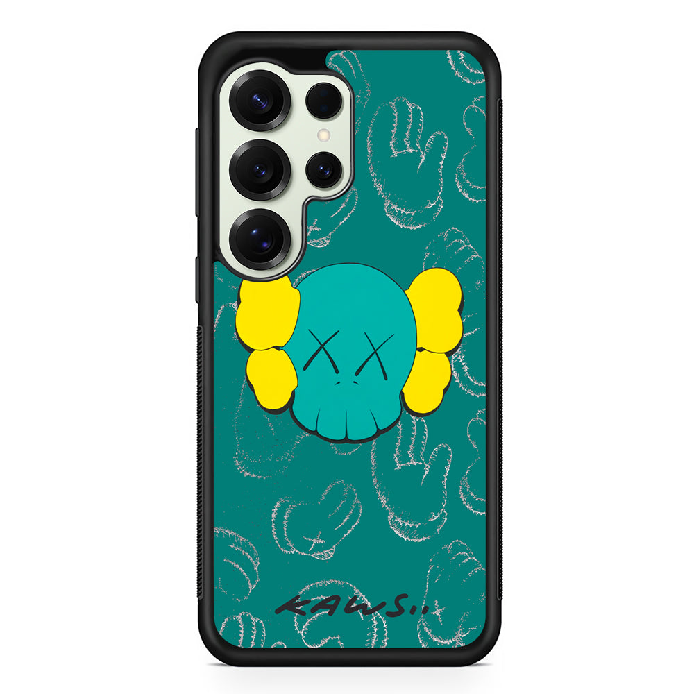 Kaws Face Tosca Touch Samsung Galaxy S25 Ultra Case | Slim Rubber Case for Samsung Galaxy S25 Ultra