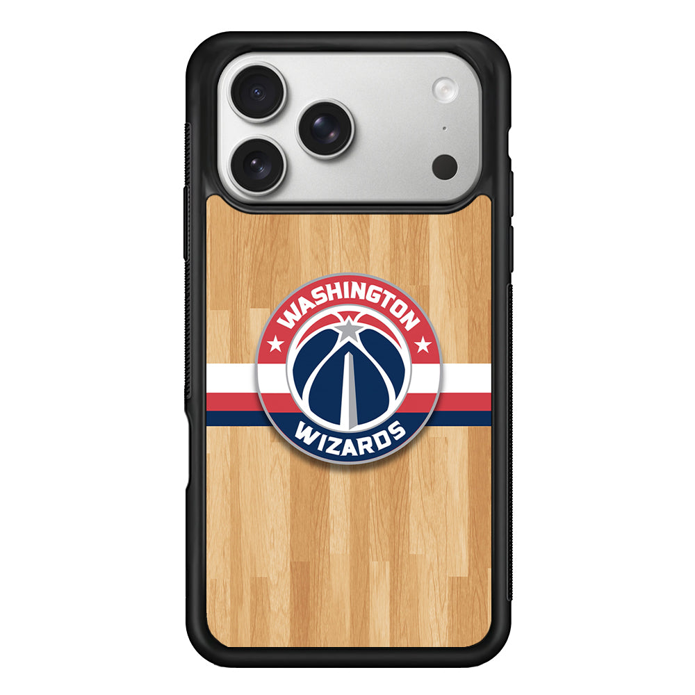 Washington Wizards Wood iPhone 17 Pro Case | Slim Rubber Case for iPhone 17 Pro