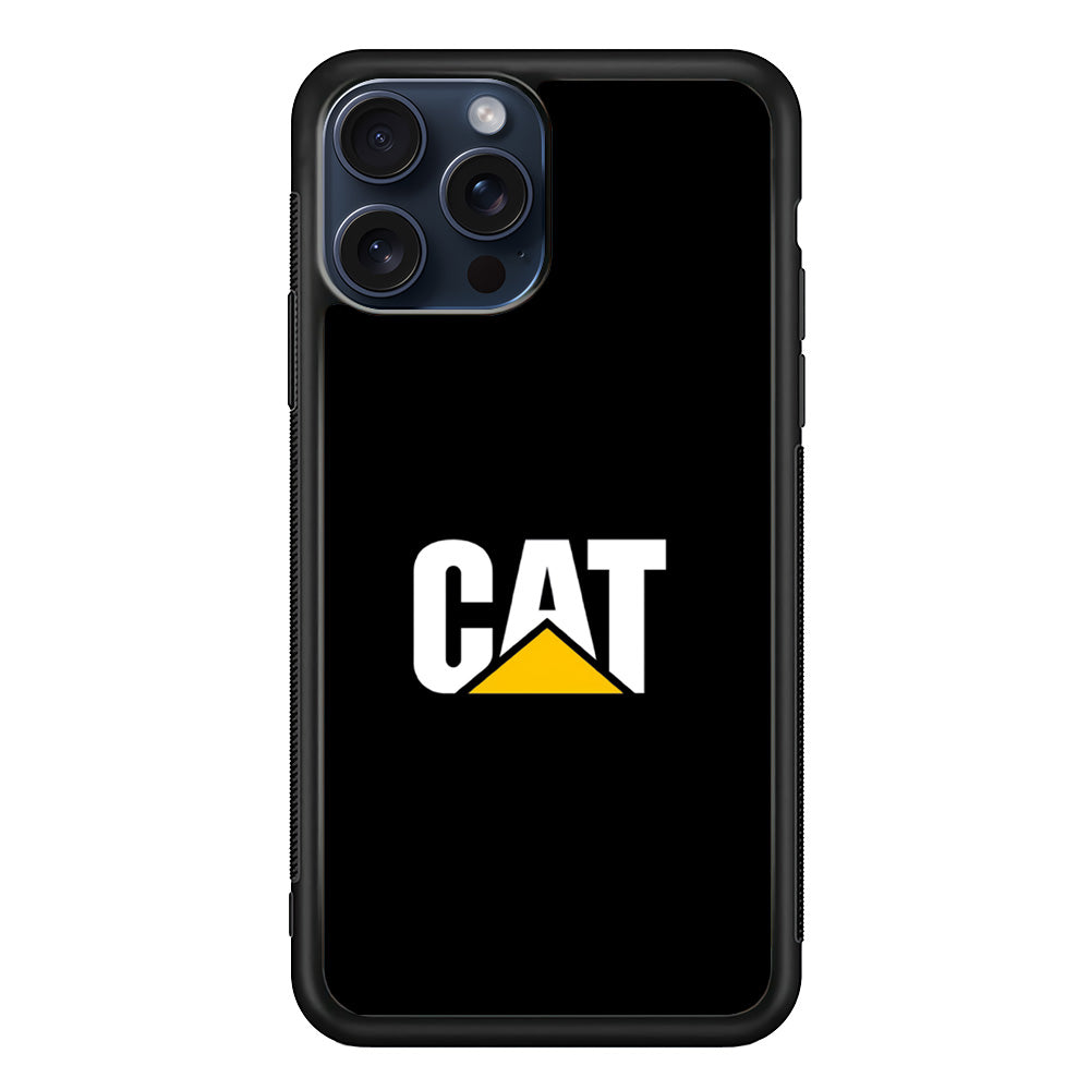 Caterpillar Heavy Equipment iPhone 15 Pro Max Case | Slim Rubber Case for iPhone 15 Pro Max