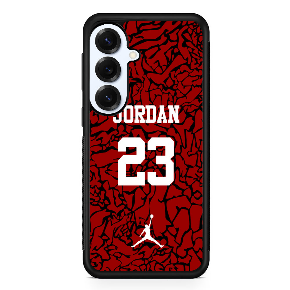 Air Jordan Black Patern 23 Samsung Galaxy S25 Plus Case | Durable Samsung Galaxy S25 Plus Phone Case