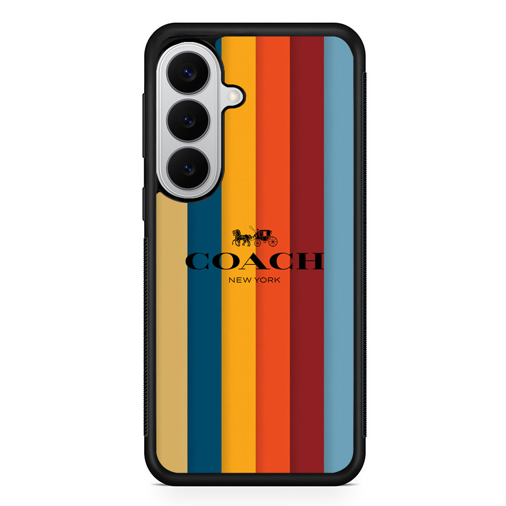 Coach Vertical Colorfull Samsung Galaxy S26 Case | Slim Rubber Case for Samsung Galaxy S26