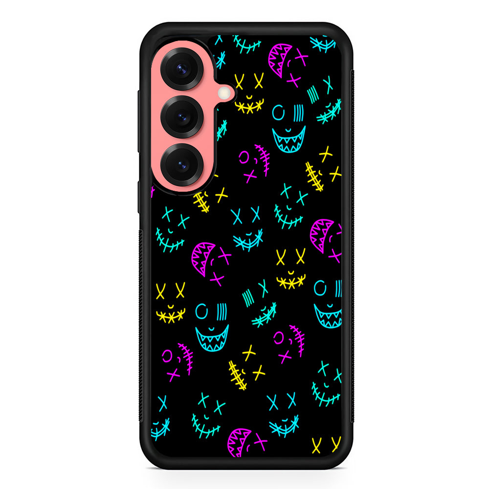 Neon Masks Smile Samsung Galaxy S25 Case | Protective Case for Samsung Galaxy S25