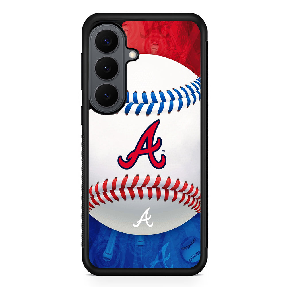 Atlanta Braves Ball Samsung Galaxy S26 Plus Case | Slim Rubber Case for Samsung Galaxy S26 Plus