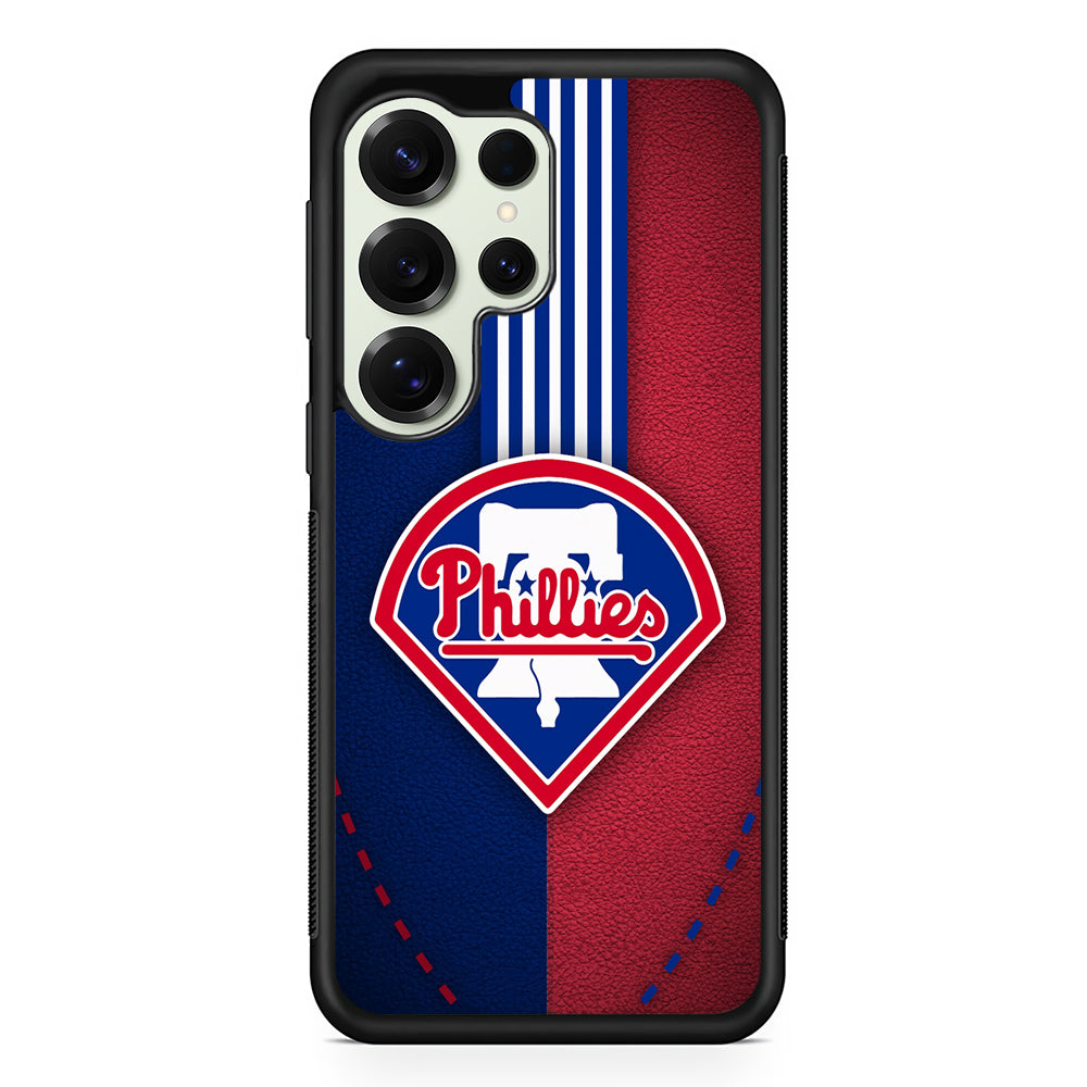 Philadelphia Phillies Logo Samsung Galaxy S25 Ultra Case | Durable Rubber Case for Samsung Galaxy S25 Ultra