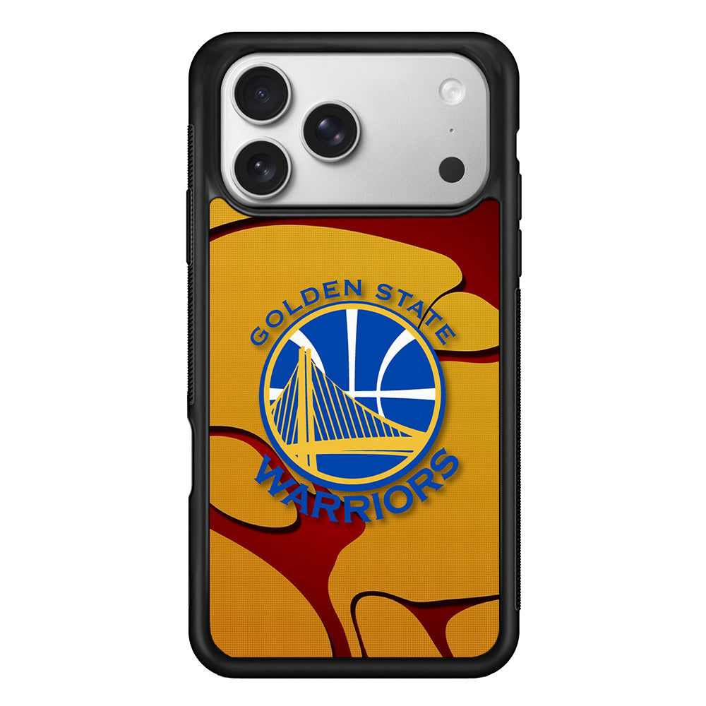 Golden State Warriors Pattern iPhone 17 Pro Case | Slim Rubber Case for iPhone 17 Pro