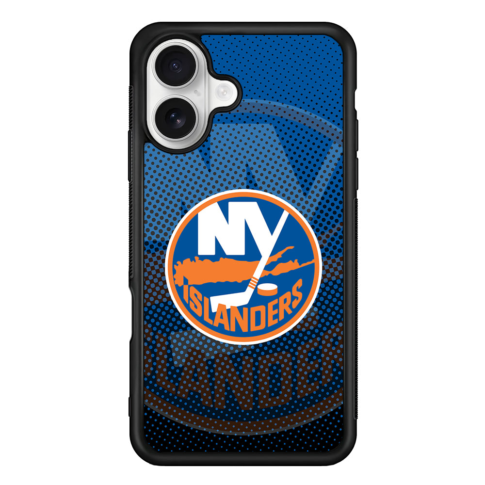 New York Islanders Logo iPhone 16 Plus Case | Durable Protective Rubber Cover