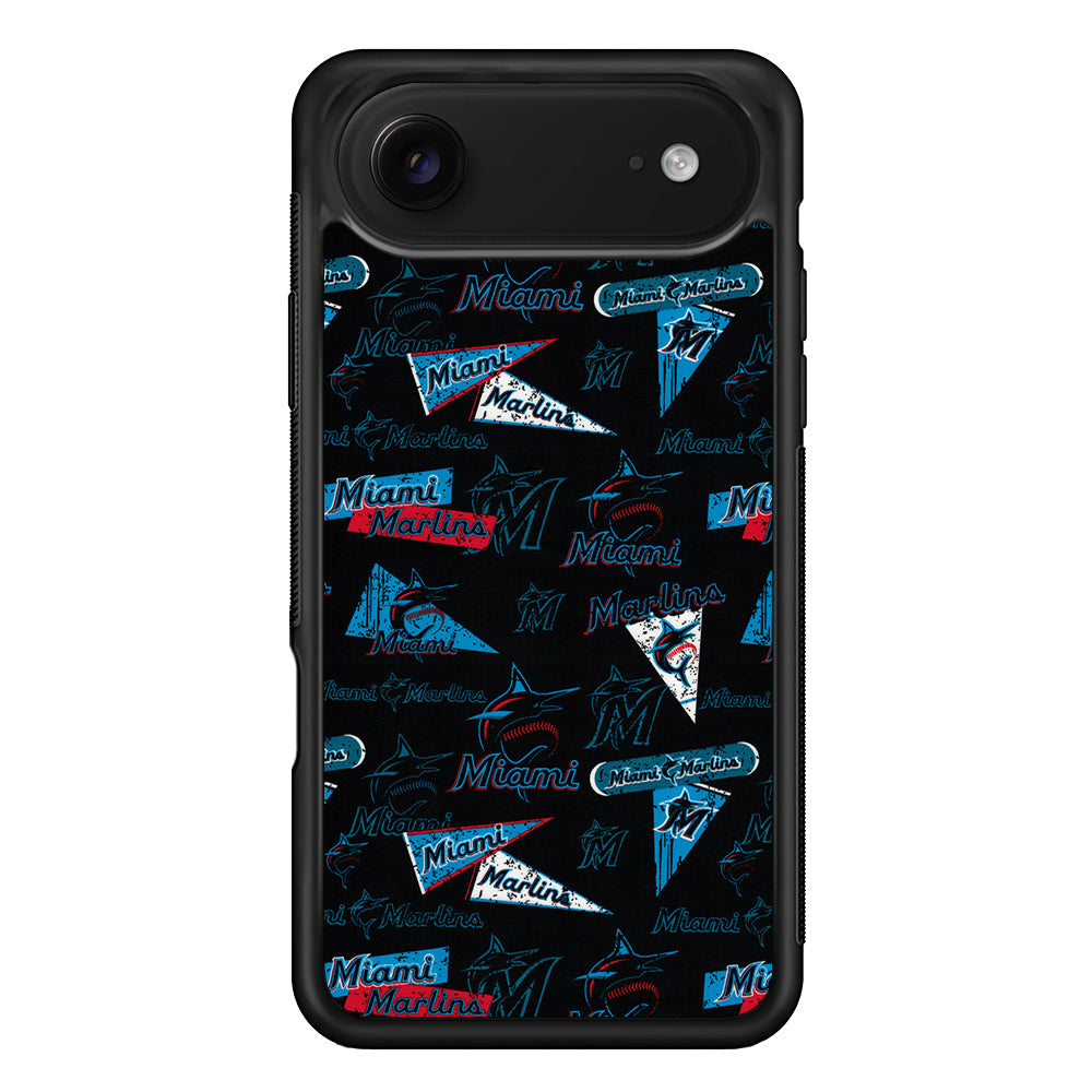 Miami Marlins Pattern iPhone 17 Air Case | Protective Case for iPhone 17 Air
