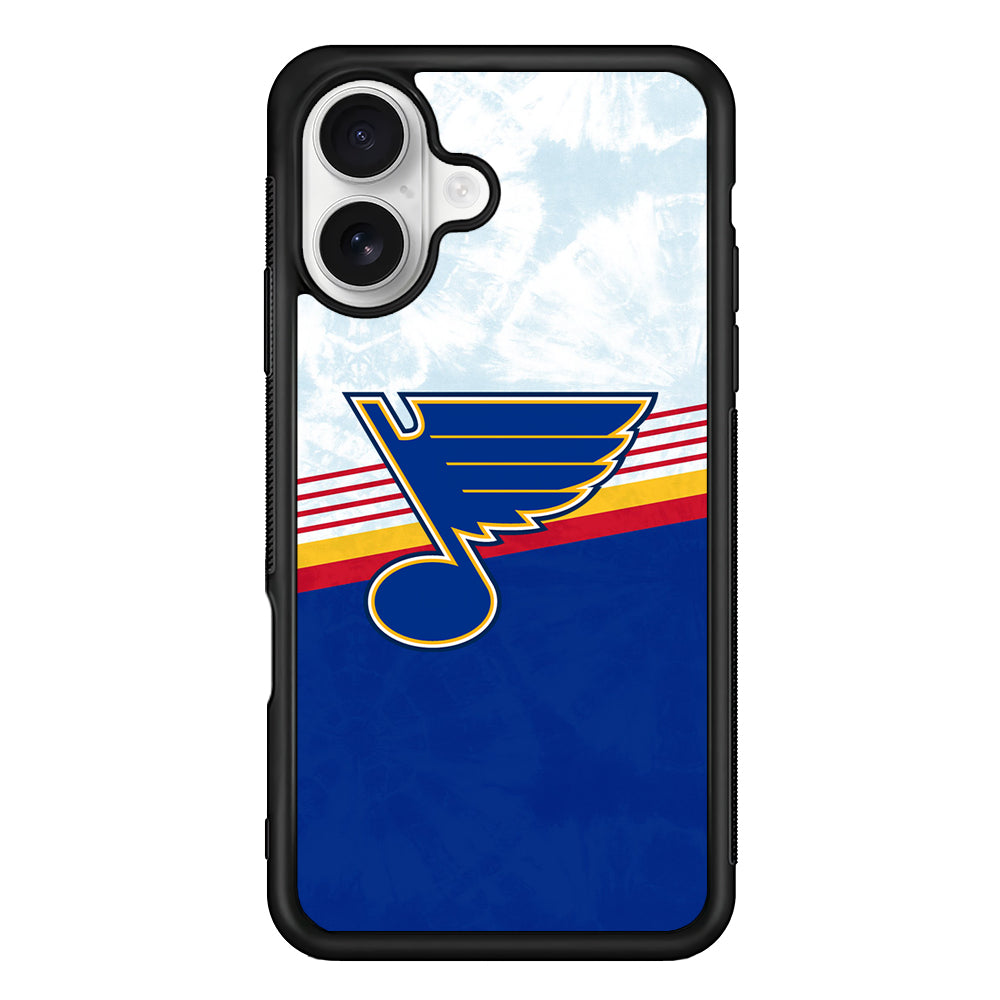 St. Louis Blues Logo iPhone 16 Plus Case | Durable Protective Rubber Cover