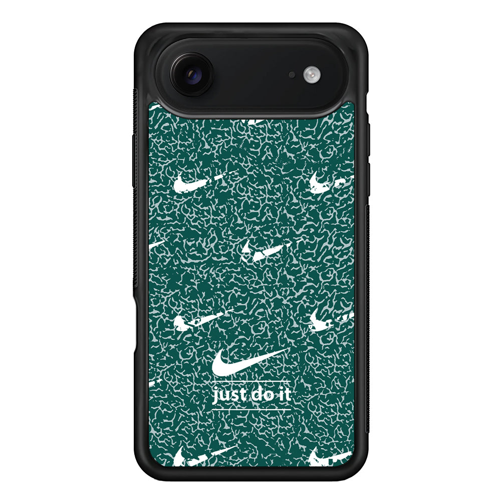Nike White in Green Patern iPhone 17 Air Case | Protective Case for iPhone 17 Air