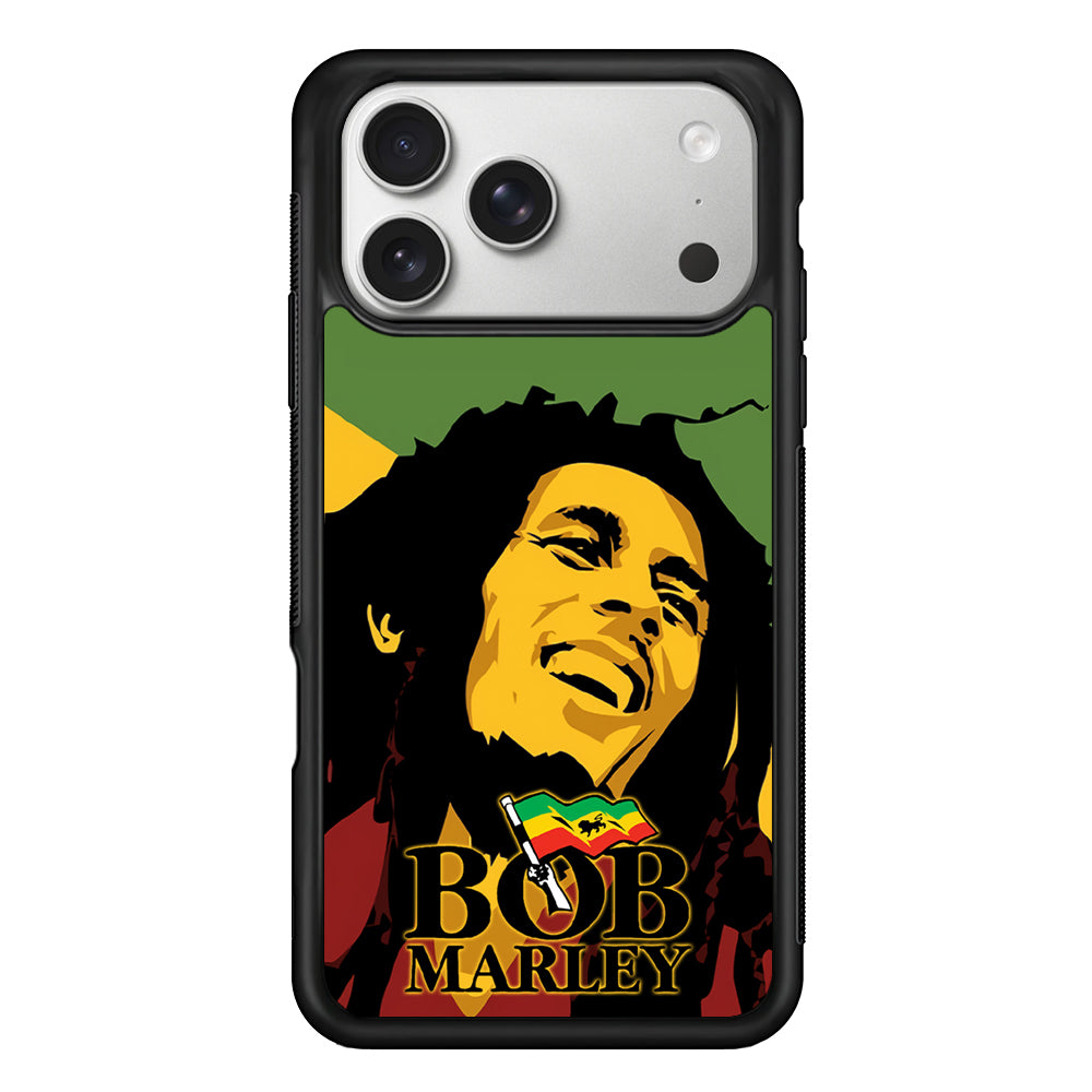 Bob Marley Art Legend Reggae iPhone 17 Pro Case | Slim Rubber Case for iPhone 17 Pro