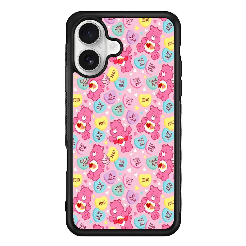Care Bears Cartoon Aesthetic iPhone 16 Plus Case | Durable Protective Rubber Cover