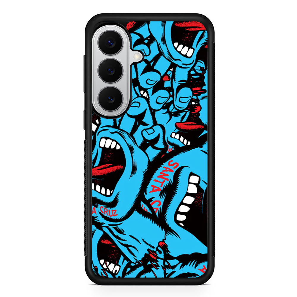 Santa Cruz Skateboard Pattern Samsung Galaxy S26 Case | Slim Rubber Case for Samsung Galaxy S26