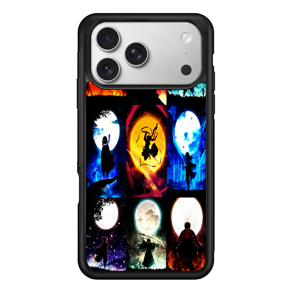 Demon Slayer Character Collage iPhone 17 Pro Case | Slim Rubber Case for iPhone 17 Pro